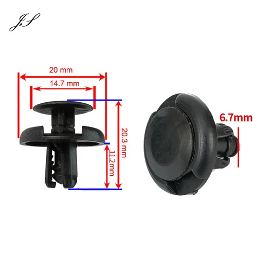 Imagen 2 del producto 50X parachoques guardabarros cubierta de arco de rueda Panel retenedor Clip remache para Suzuki Grand Vitara SX4 Swift X-90 XL-7 0940907332 Accesorios