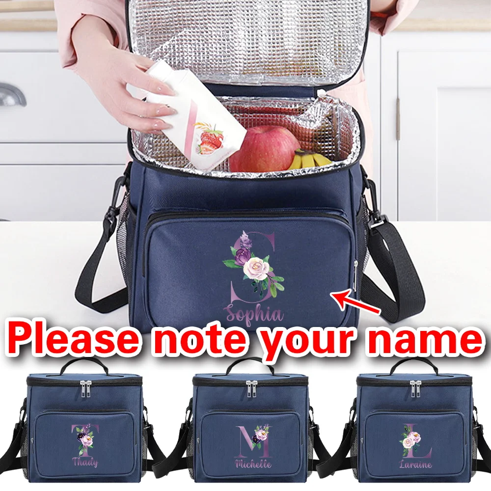 

Персонализированная утолщенная термосумка для обедов на открытом воздухе, большая вместительная сумка для кемпинга и хранения