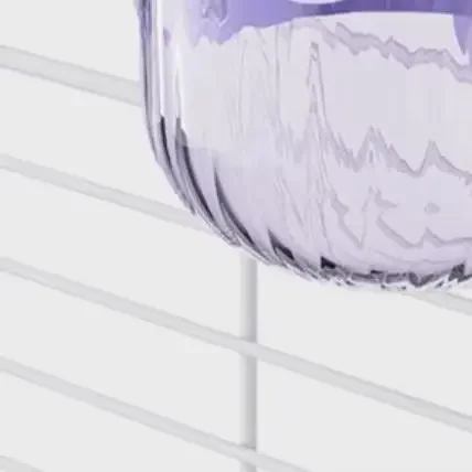 Transparent Birds Hanging Cage Bowl Pet Birds Dish Cup Anti-turnover Fixed Feeding Food Drinking Feeder For Parakeet Feeders