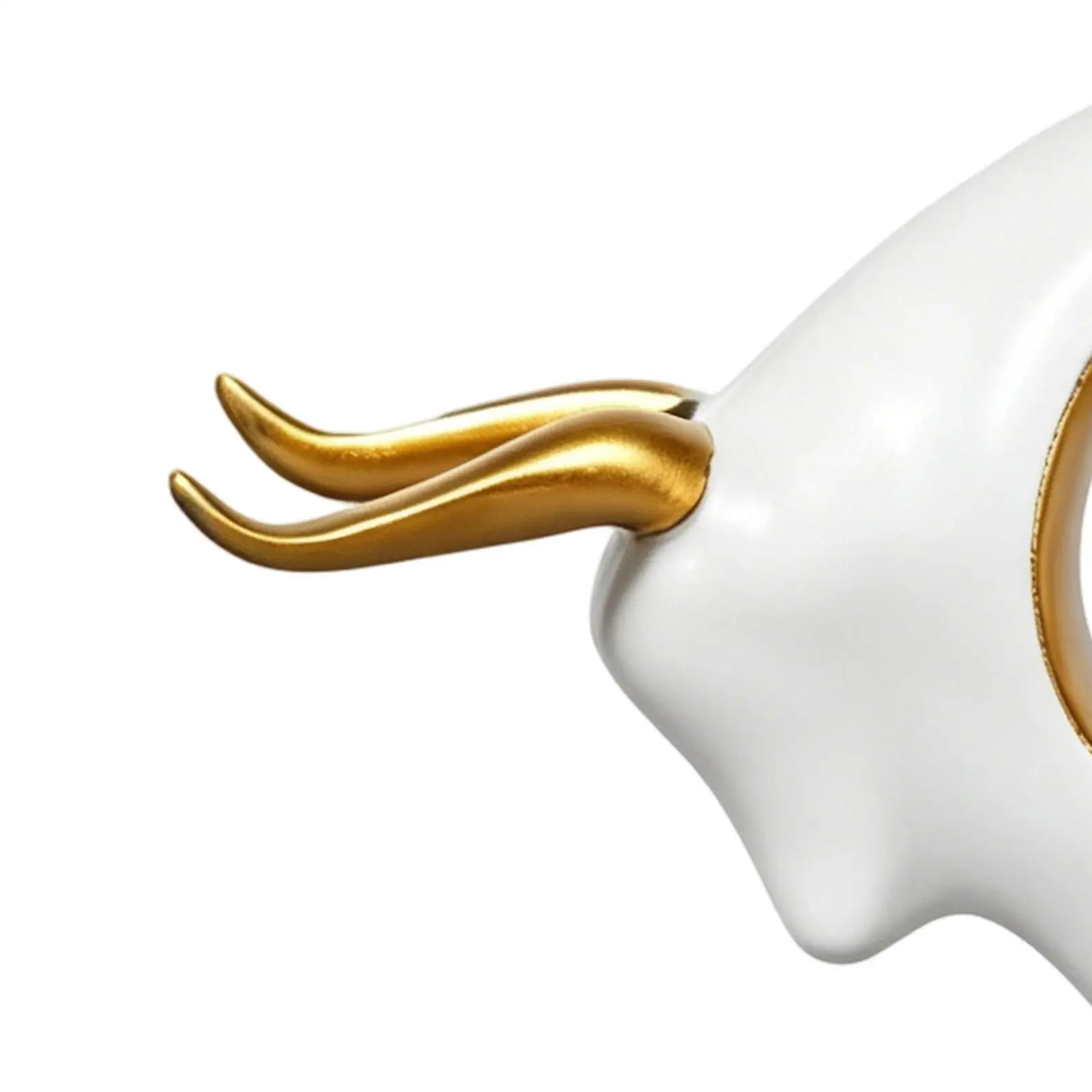 Bull Figurine Collectible Resin Animal Figurine Resin Bull Statue Decor For Bedroom Office Study Nursery Cabinets Shelf