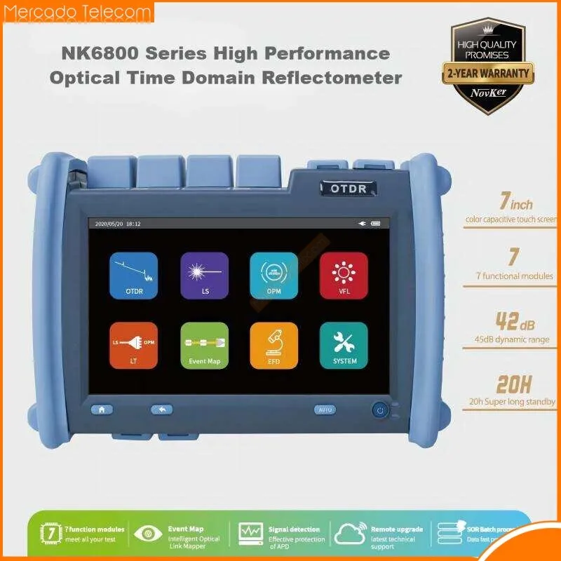 Novker NK6800 Fiber Optic OTDR Tester, 7 