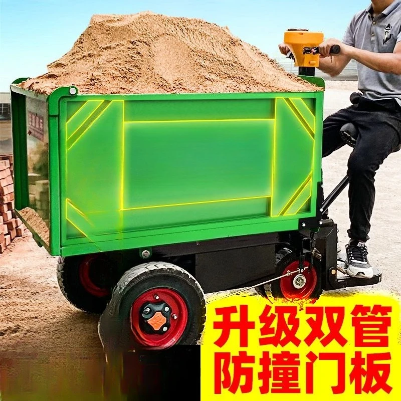 0.48 square construction site electric gray car, tricycle, brick and mortar handling hand