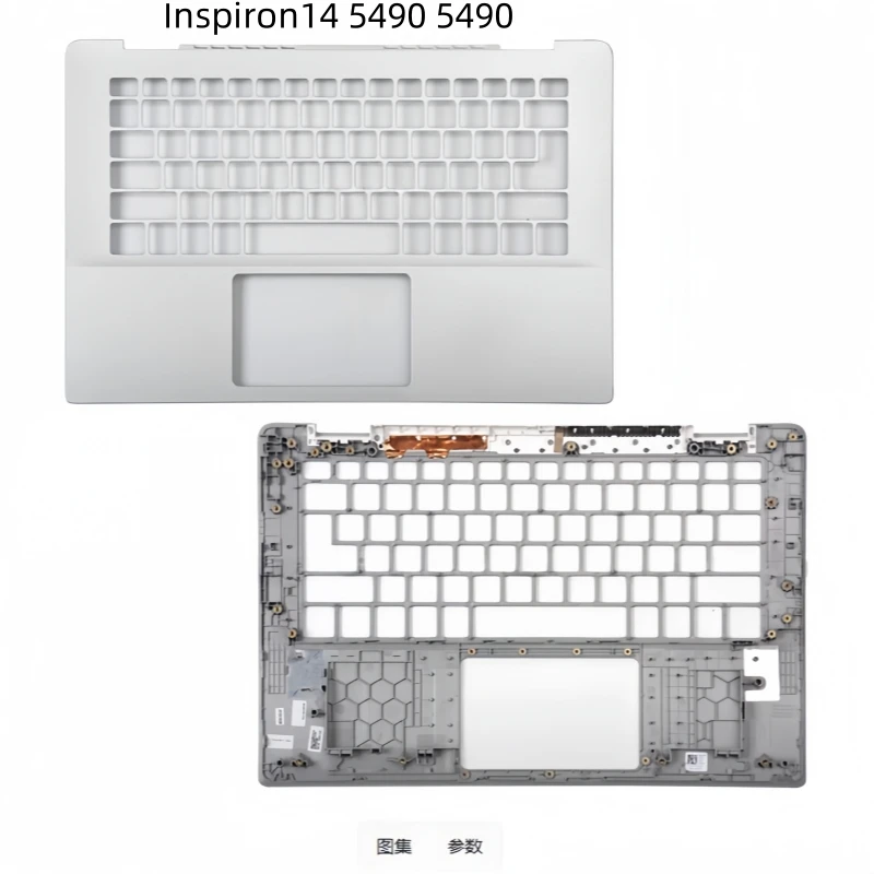 New Laptop Palmrest Upper Cover Top Case For Dell Inspiron14 5490 5498 Bottom Case Lower Base Carcass Cover