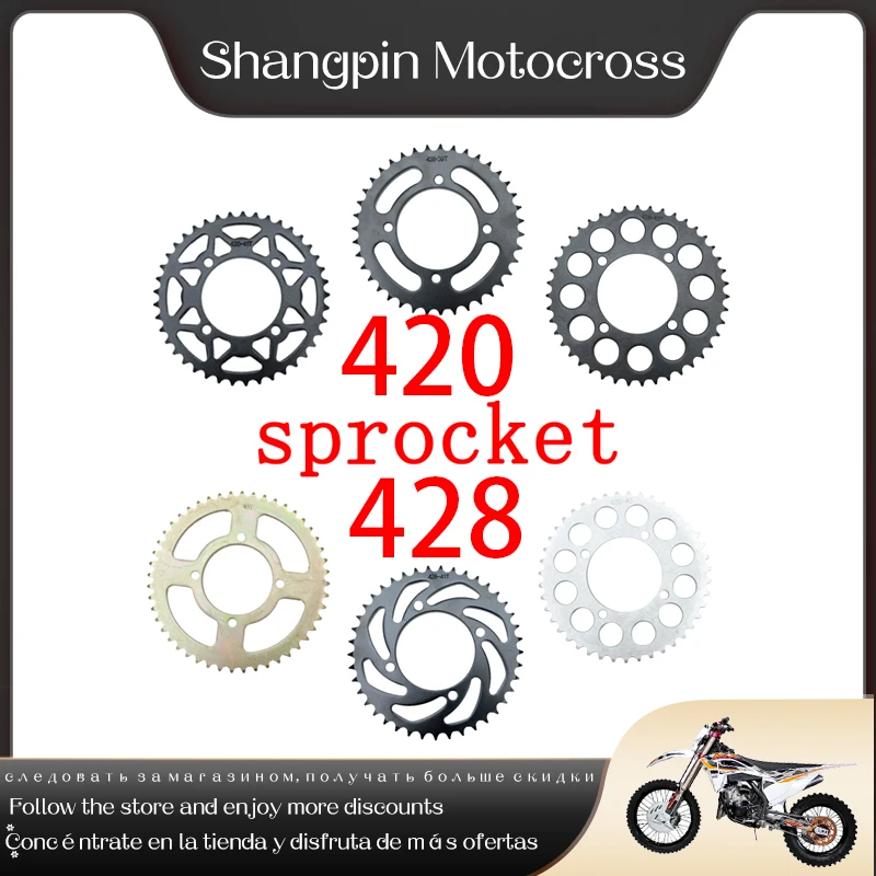 Motorcycle Accessories 35T/37T/39T/41T/43T/45T/48T for YAMAHA XV250 V Star 1989-2018 XV240 Virago 1989 Gear Fit 420 Chains 428 C