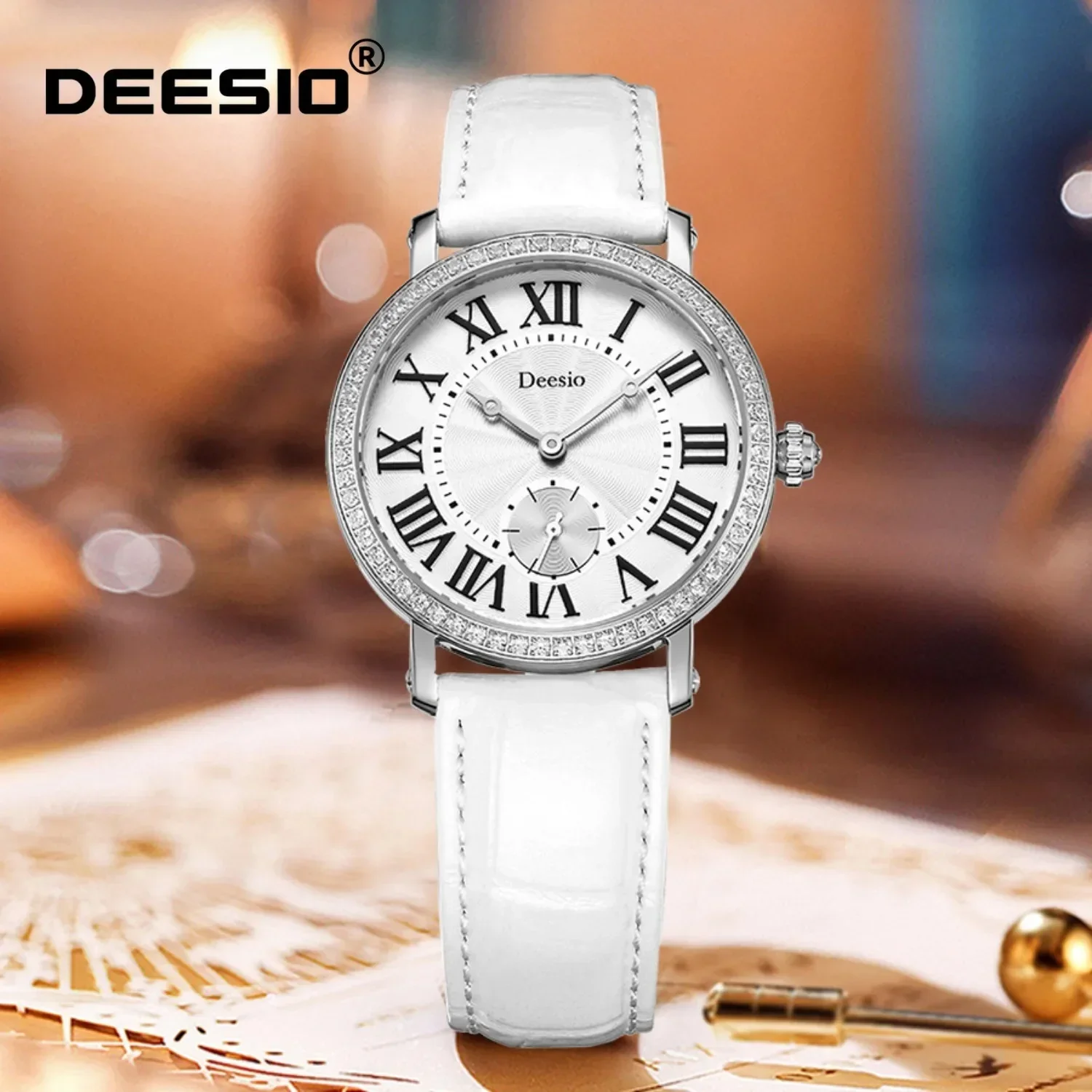 Deesio Topmerk Luxe Dames Quartz Horloges Japan Beweging Waterdicht 316L Roestvrij Staal Mode Geschenken
