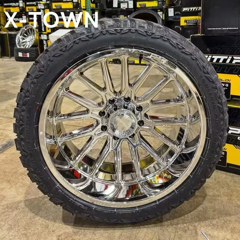 Hot Sale Forged Rim 22x10 22x12 24x14 26x12 28x12 28x14 28x16 30x12 30x14 8X170 6X139.7 8x6.5 Alloy Truck Forged Wheels for 4