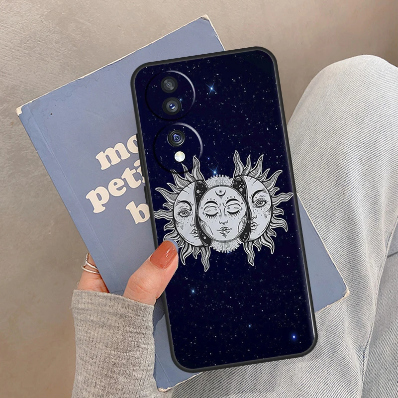 حافظة SUN AND MOON Mystic Zodiac لهاتف Honor Magic 8 Pro 5 6 7 Lite لهاتف Honor 200 400 90 70 50 X8a X8b X9a X9b X9c #2