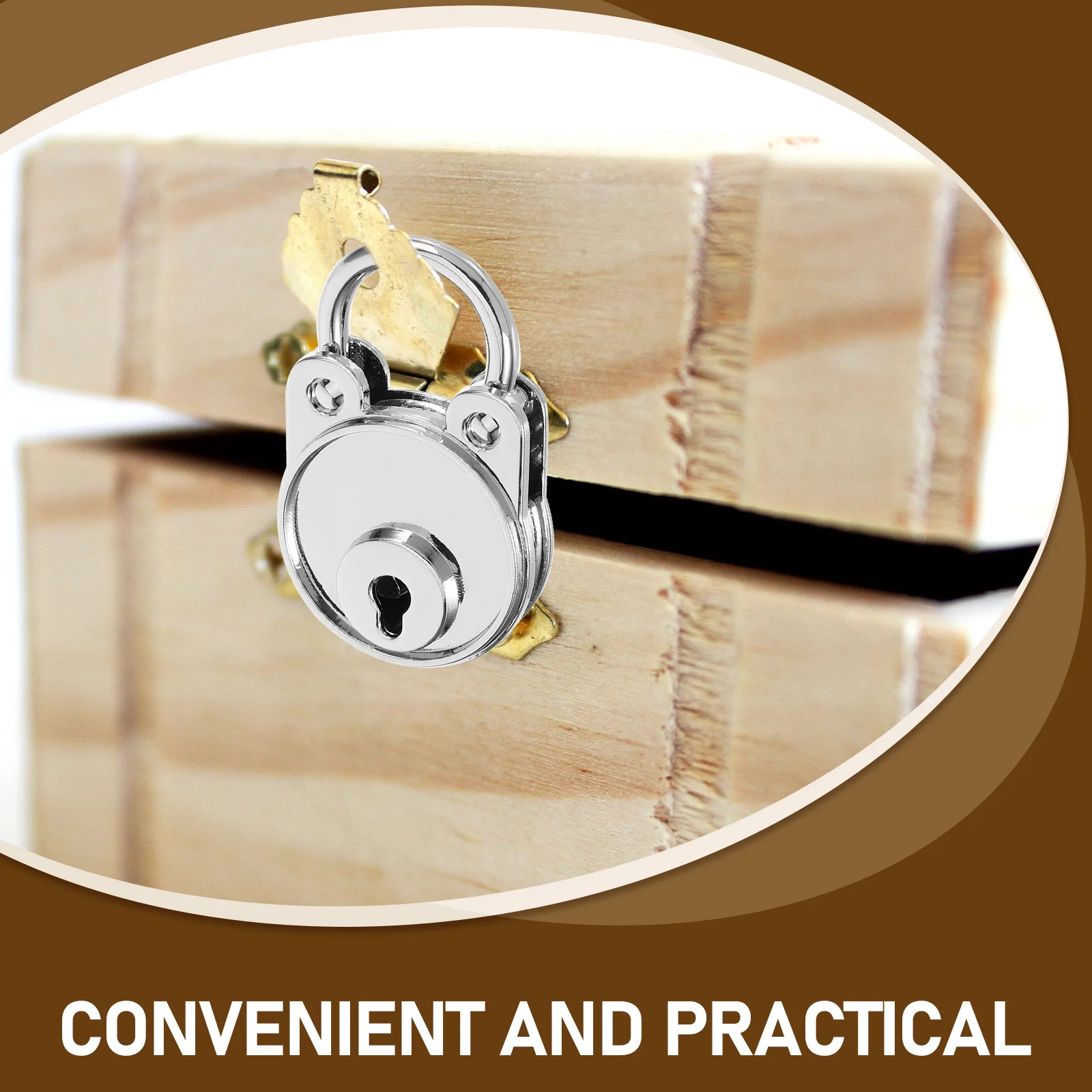 

Bear Shape Small Padlock Zinc Alloy Lock with Key Cute Decorative Lock for DIY Diary Backpack Storage Box Small Locks with Key