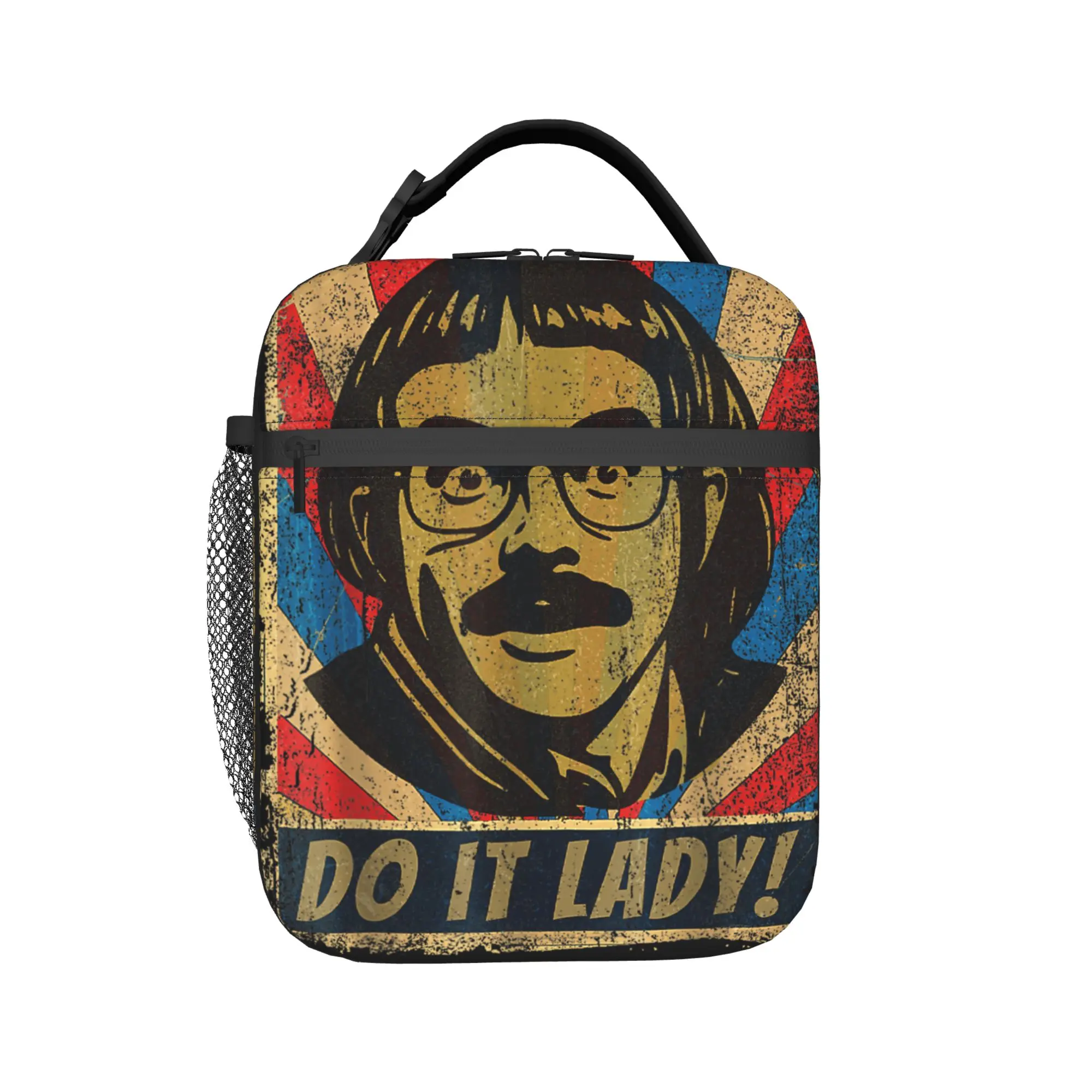 Funny Do It Lady Chit Humor Lunch Bag  Portable Insulated Lunch Box Men Travel Designer Cooler Bag Oxford Thermal Lunch Bags