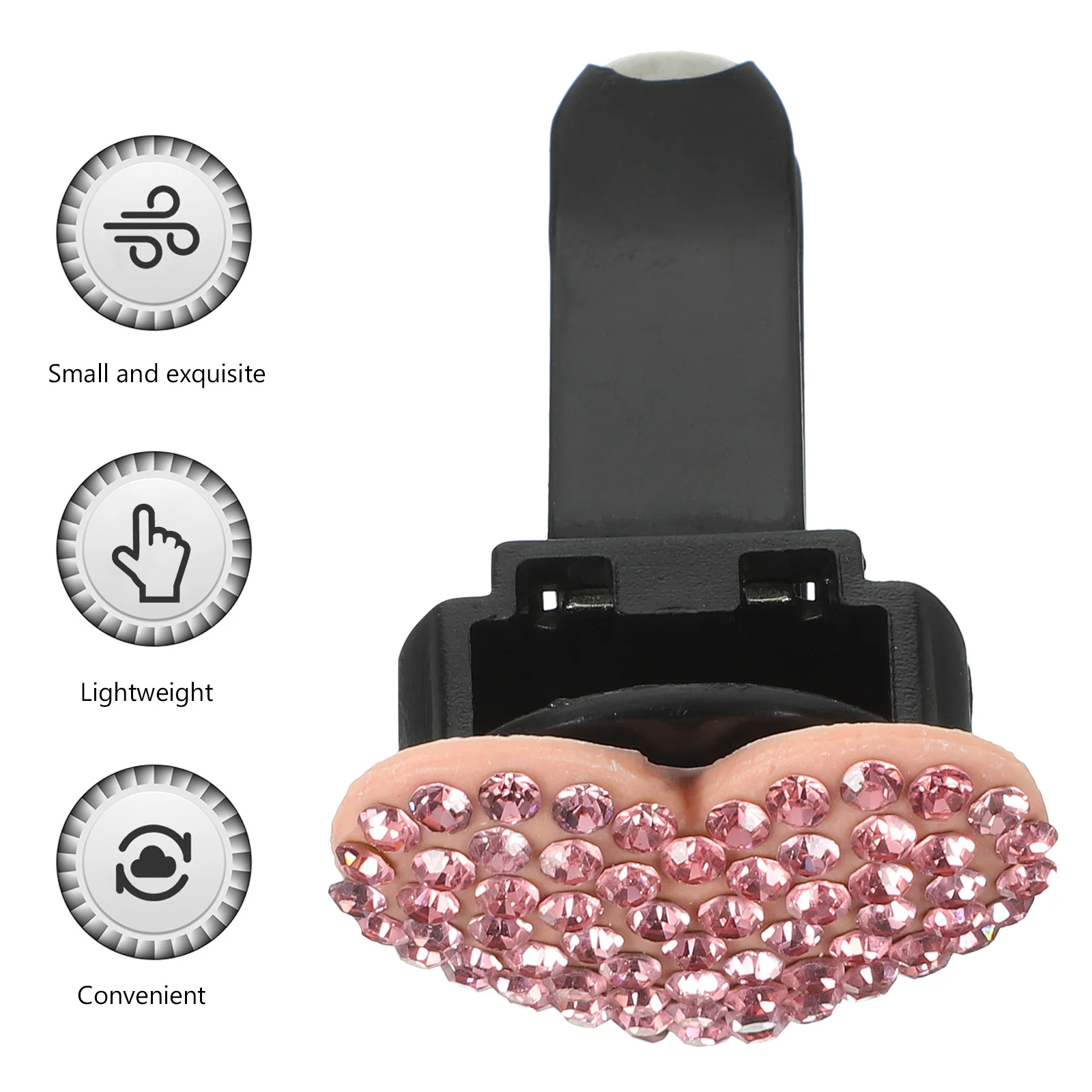 

2Pcs Car Vent Diffuser Clips Heart Shaped Aroma Freshener Creative Auto Decorations Easy to Install Outlet Clip