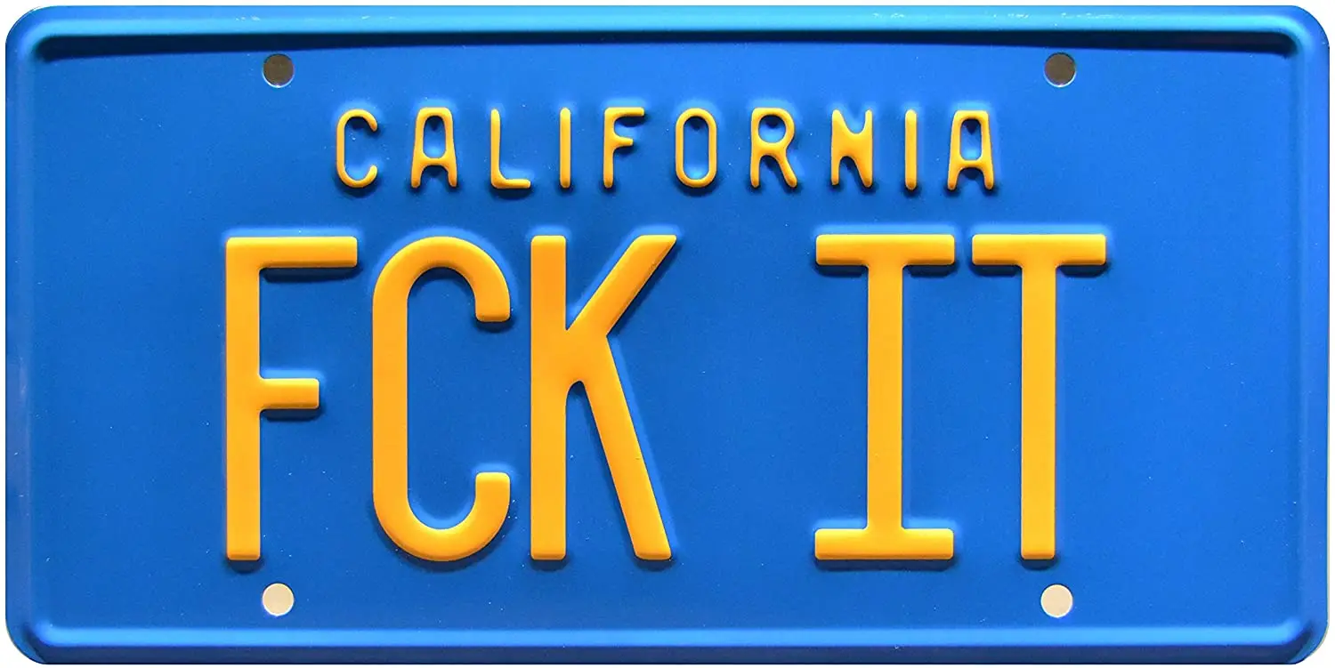 Celebrity Machines Friday | Metal  License Plate