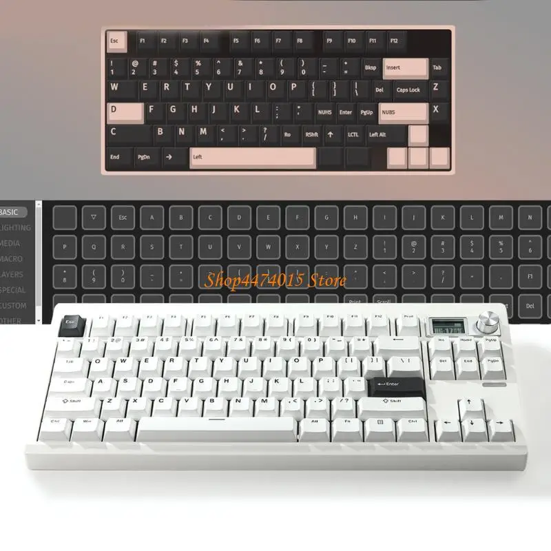 

K1AA GMK87 3Modes Механическая игра клавиатура BT5/2.4G/USB C Hot-переключаемая клавиатура