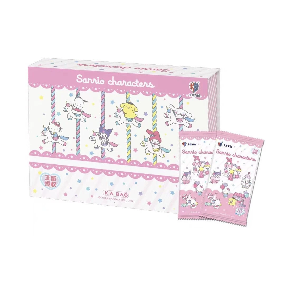 

KABAO оригинальная коллекционная карточная игра Sanrio Kuromi Hello Kitty My Melody Shining, коллекционные карточные игрушки для девочки, подарок на день рождения
