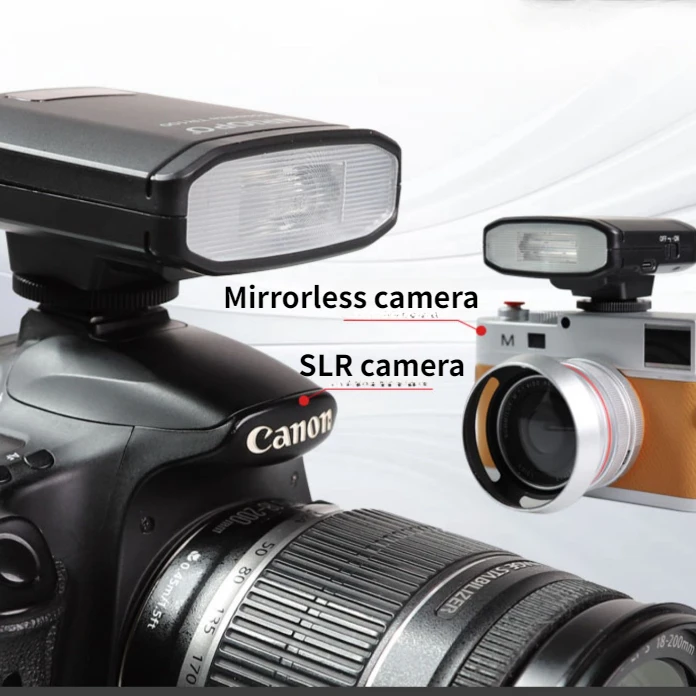 TRIOPO Portable TR100 Camera Flash Multi Level Adjustable Mirrorless Camera Flash DSLR External Light for Canon Nikon Sony Fuji