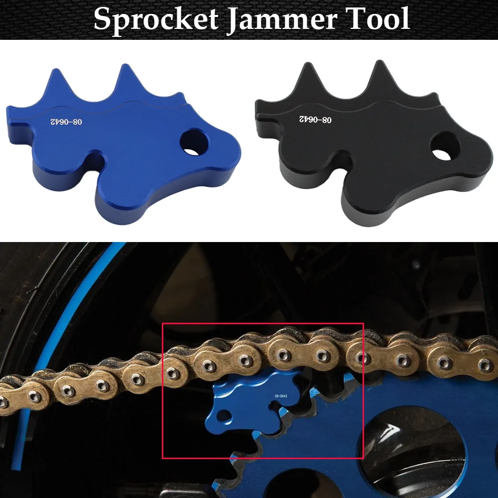 08-0642 Motorcycle Rear Sprocket Jammer Tool - For Locking Chain To Sprockets