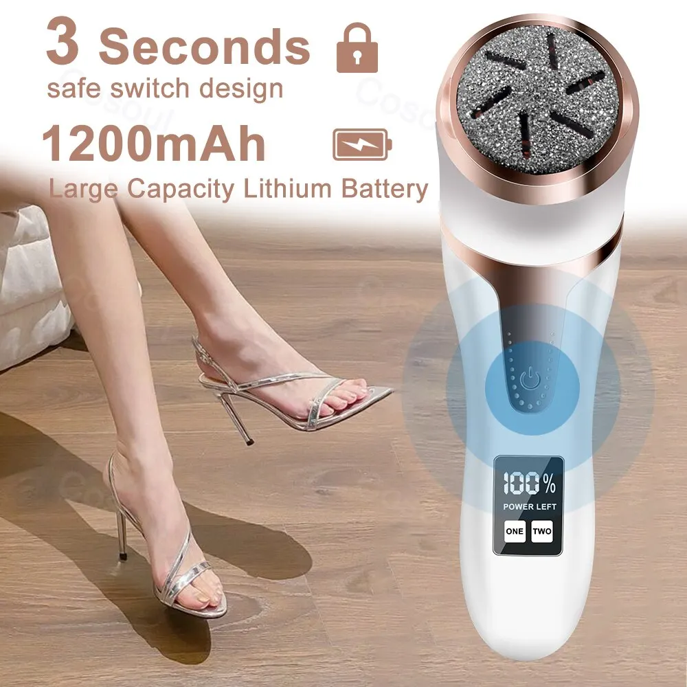 Pedicure Tools Professional Electric Foot Dead Skin Remover Feet Scrubber Callus Remover for Feet File Exfoliating Heels Grinder