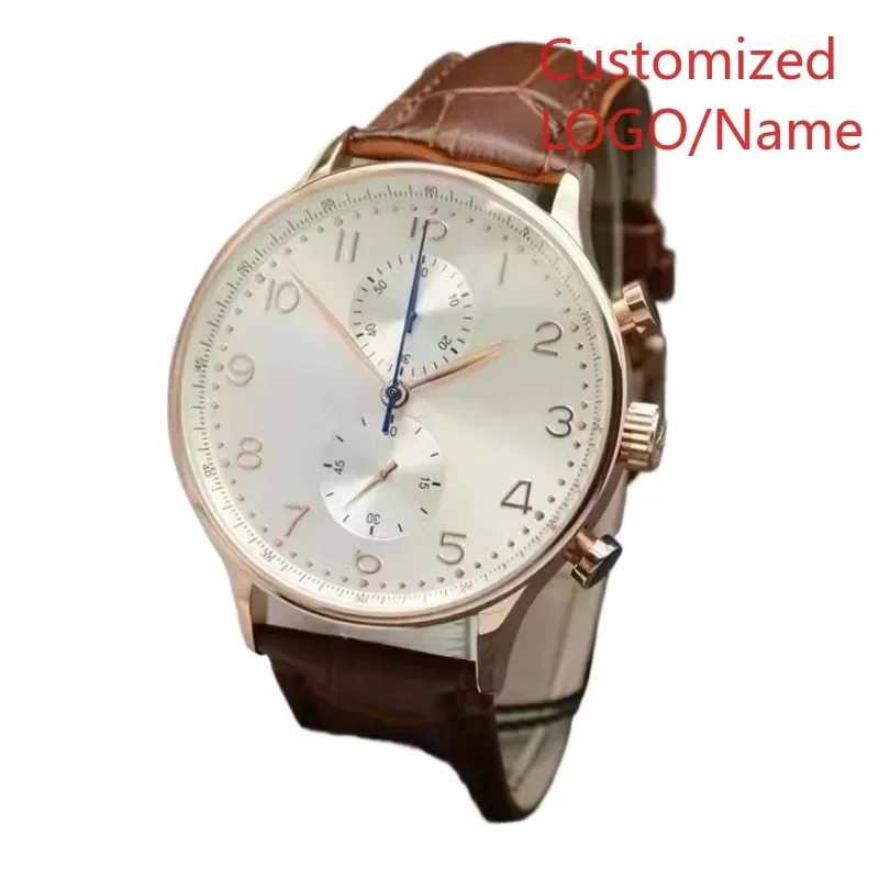 ساعة رجالية ساعات آلية أوتوماتيكية باللون الذهبي الوردي والأسود والأحمر والأزرق والياقوت المقاوم للصدأ حسب الطلب