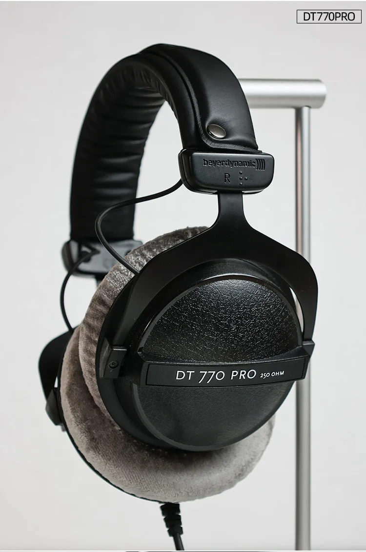 Imagem -02 - Beyerdynamic Head-mounted Monitor Headphones Hifi Música Profissional Original dt 770 Pro Edificador Hi-fi