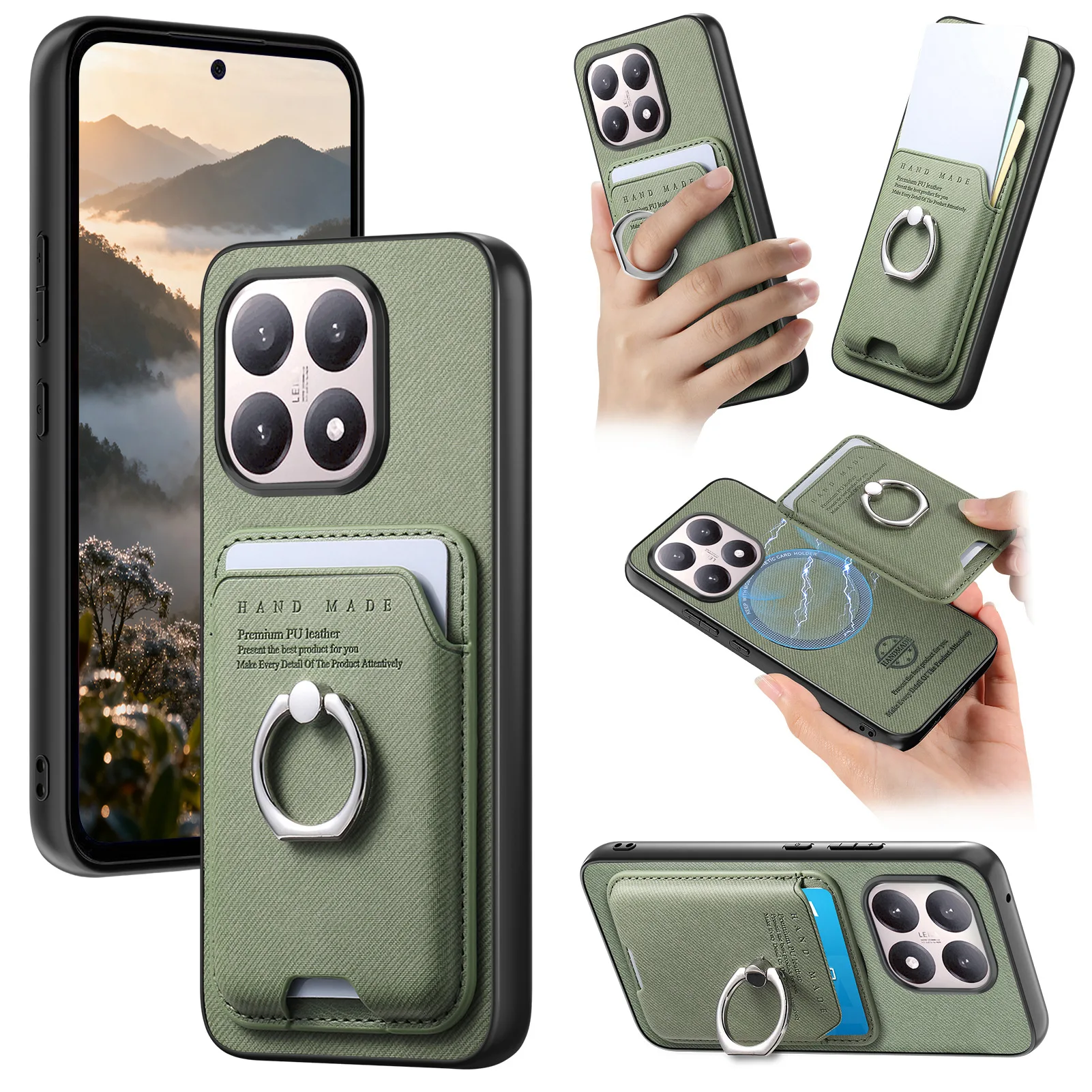 For Xiaomi 15T Poco F7 X7 MI 17 Pro Max 2In1 Detachable Leather Wallet Card Phone Case for Redmi K90 Note 15 14 Pro Plus 14C 13C