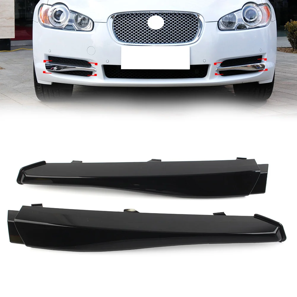 

Glossy Black Car Front Bumper Lower Grille Insert Cover Trim For Jaguar XF 2008 2009 2010 2011 CU0381BL