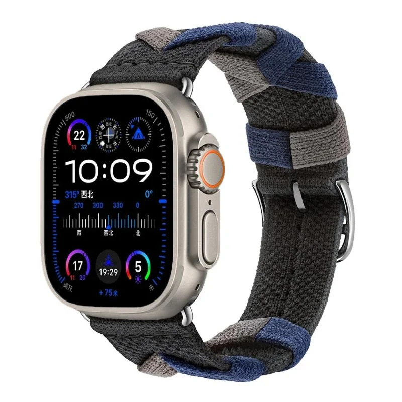 Logo Bridon Single Tour Strap for Apple Watch Ultra 2 10 9 7 8 49mm 46mm 45mm 41mm Nylon Bracelet IWatch SE2 6 44mm 42mm 3 40mm