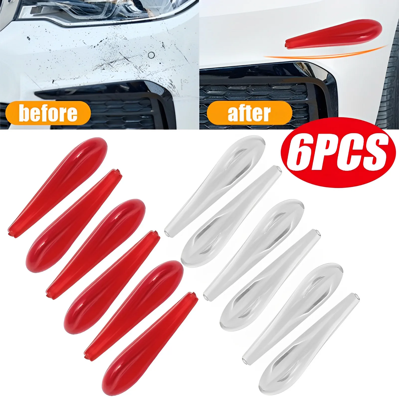 Car Anti Collision Strip for Head Tail Light Universal Car Exterior Protector Sticker Spoiler Body Decorate Strip for Auto Trim