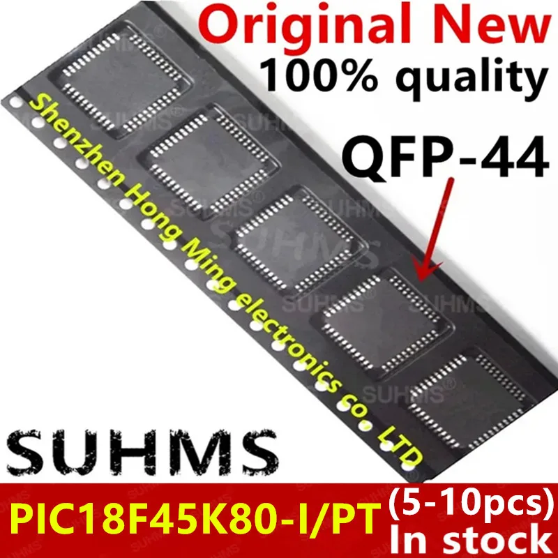 (5-10piece) 100% New PIC18F45K80-I/PT PIC18F45K80 QFP-44