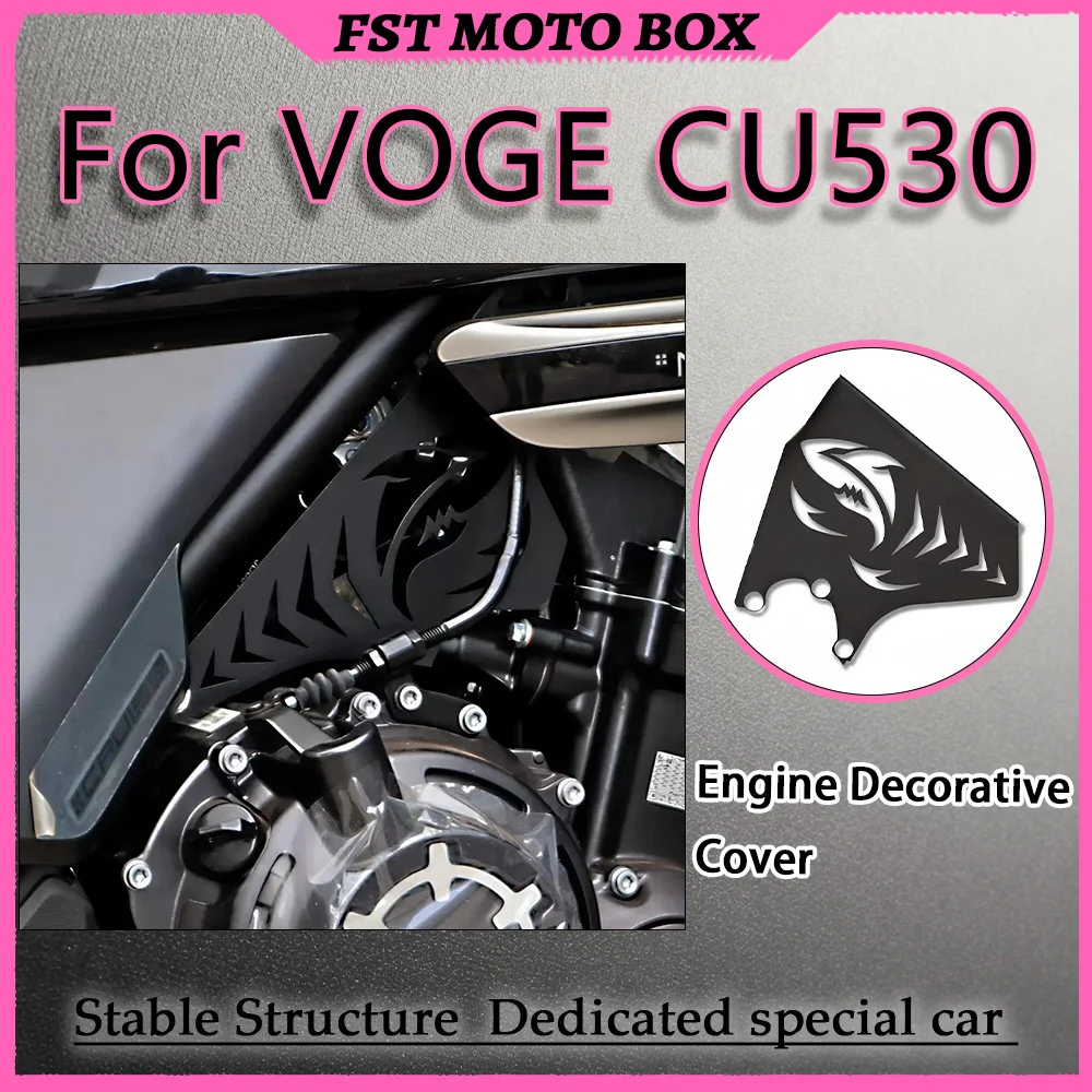 For VOGE CU530 Engine Modification Decorative Cover Motorcycle Exterior Upgrade Resistant to Fading from Long-term Outdoor Sun