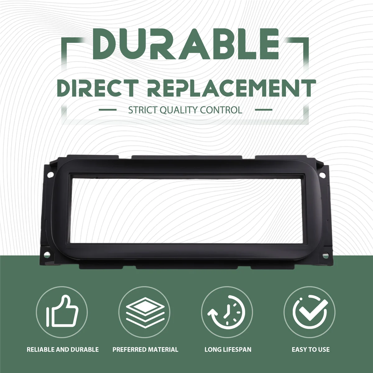 

NEW_Single Din Car Dash Radio Panel with Harness Antenna Kit for Jeep