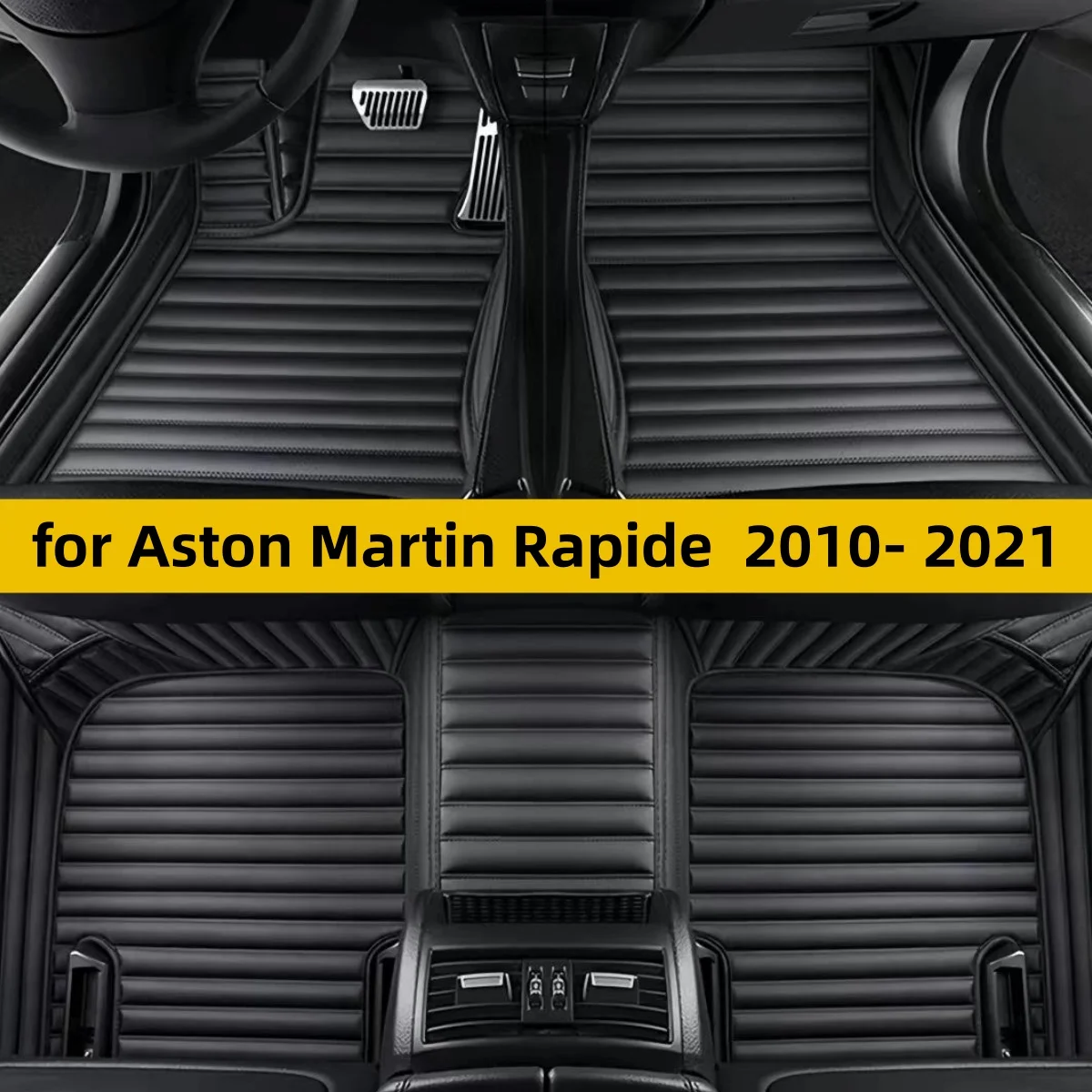 Custom Car Floor Mat Fit for Aston Martin Rapide 2010- 2021 Car Waterproof Non-slip Floor Mat NEW Special Car Accessories