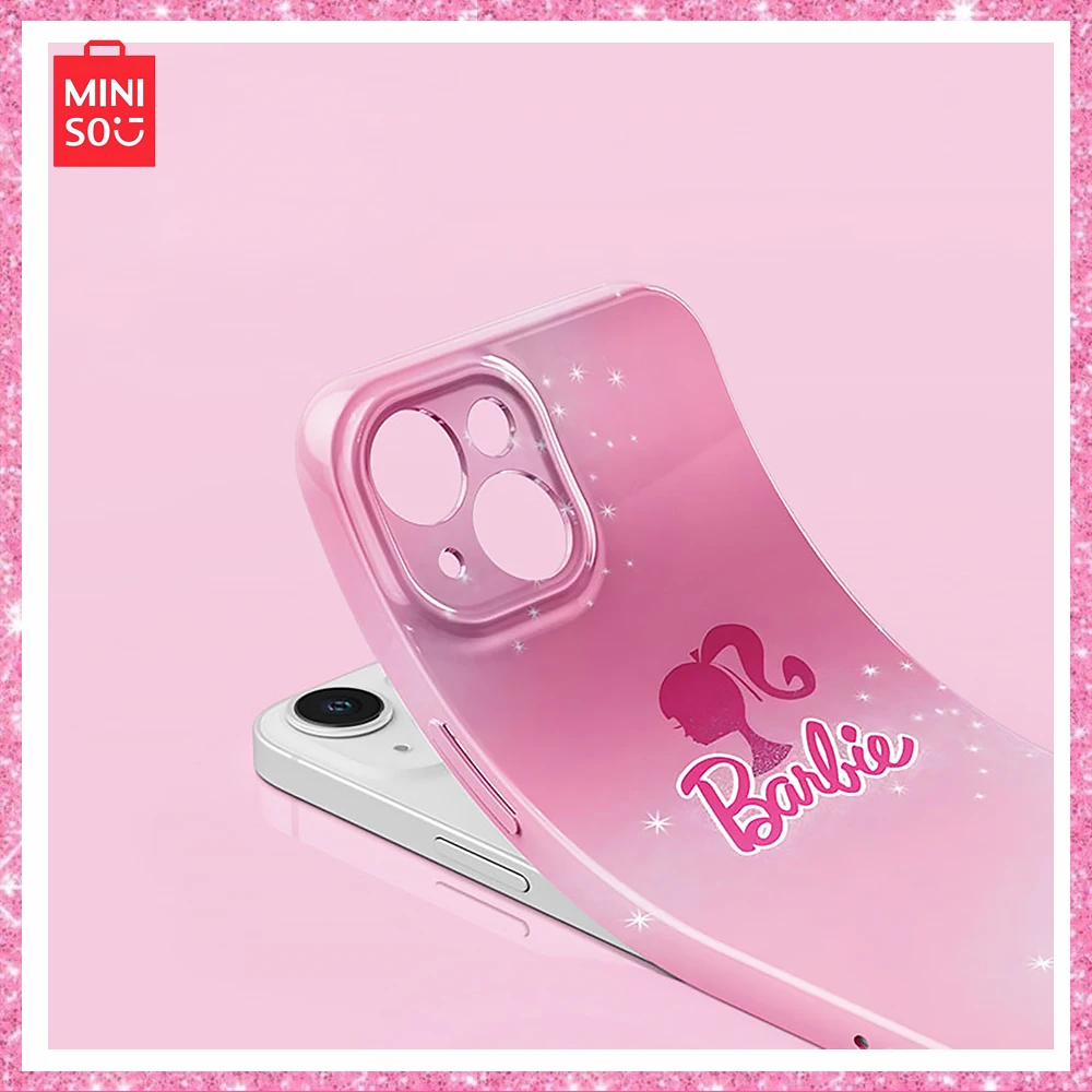 2024 Miniso Barbie Y2K Girls Pink Painted Full Package Iqoo11/vivo 90Pro/neo 7 Anti Drop Phone Case Accessories Birthday Gift