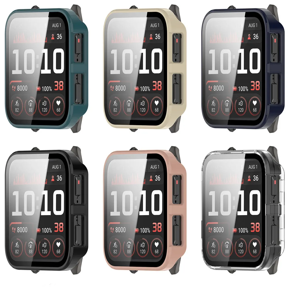 Película de vidrio templado + funda para reloj inteligente Garmin Venu X1, Protector de pantalla, cubierta de cobertura completa, carcasa dura con marco de PC