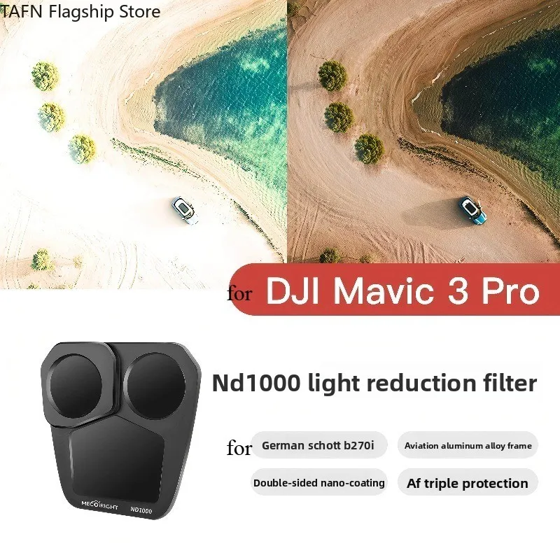 Filtro de atenuación ND1000 TAFN para MECO DJI Mavic 3 Pro, accesorios para drones [accesorios para cámara]