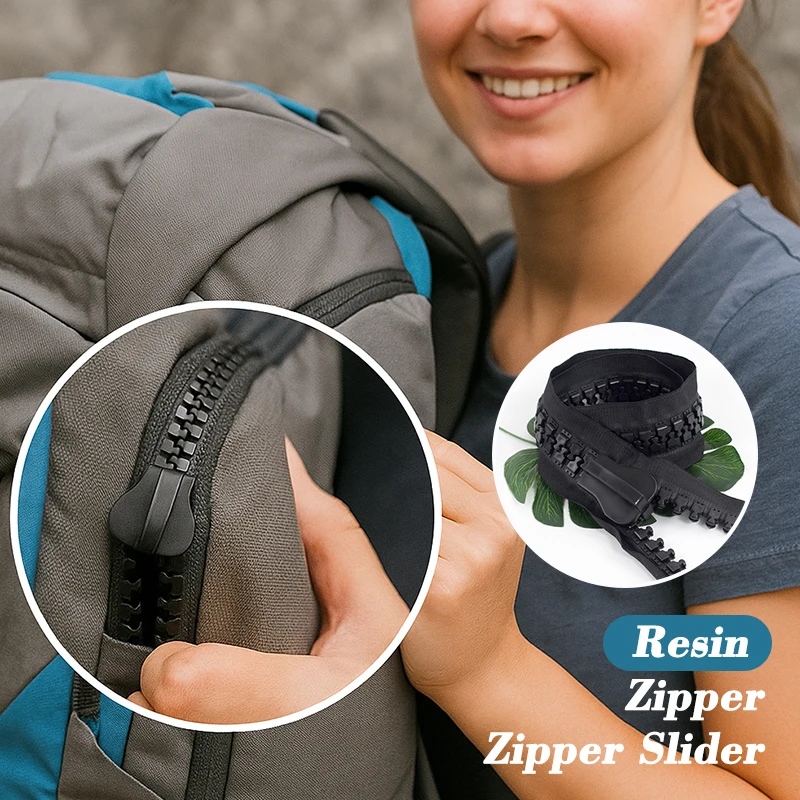 

1Pc 30# Resin Zipper Extra Large Zippers Slider Down Tent Closure Zip Tape Backpack Replace Zips Repair Kits Sewing Accessories