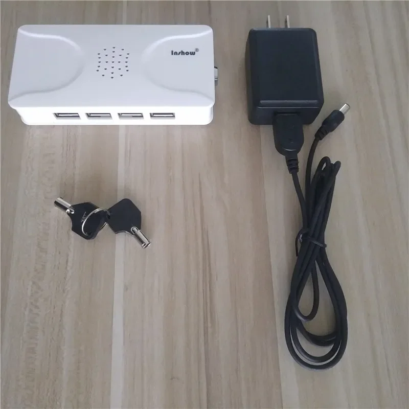 4/6/8Ports Laptop Security Alarm System PC Display Alarm Anti Theft Box Notebook Computer Cable For Retail Shop