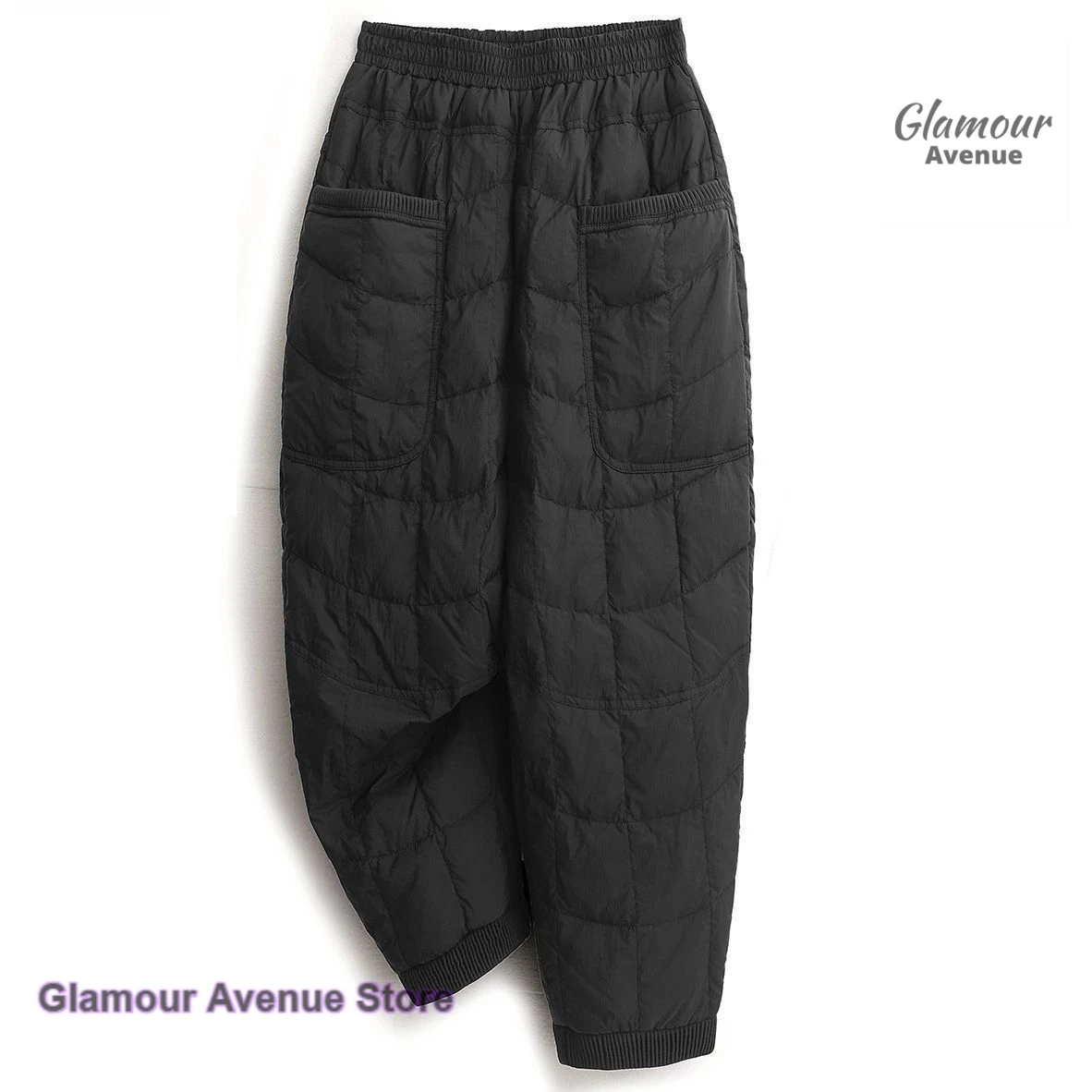 Korean winter new warm and cold-resistant cotton pants women wear commuter home plus cotton casual harem pants slim pants.