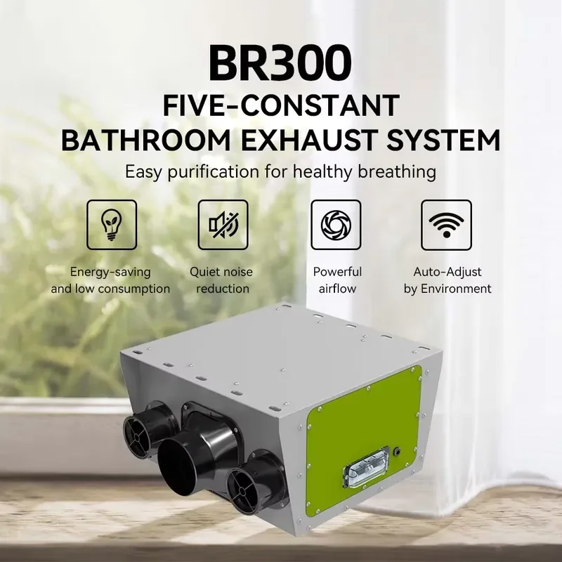 Easy Install Fresh air Ventilation System Automatically Exhaust Fan Single Flow
