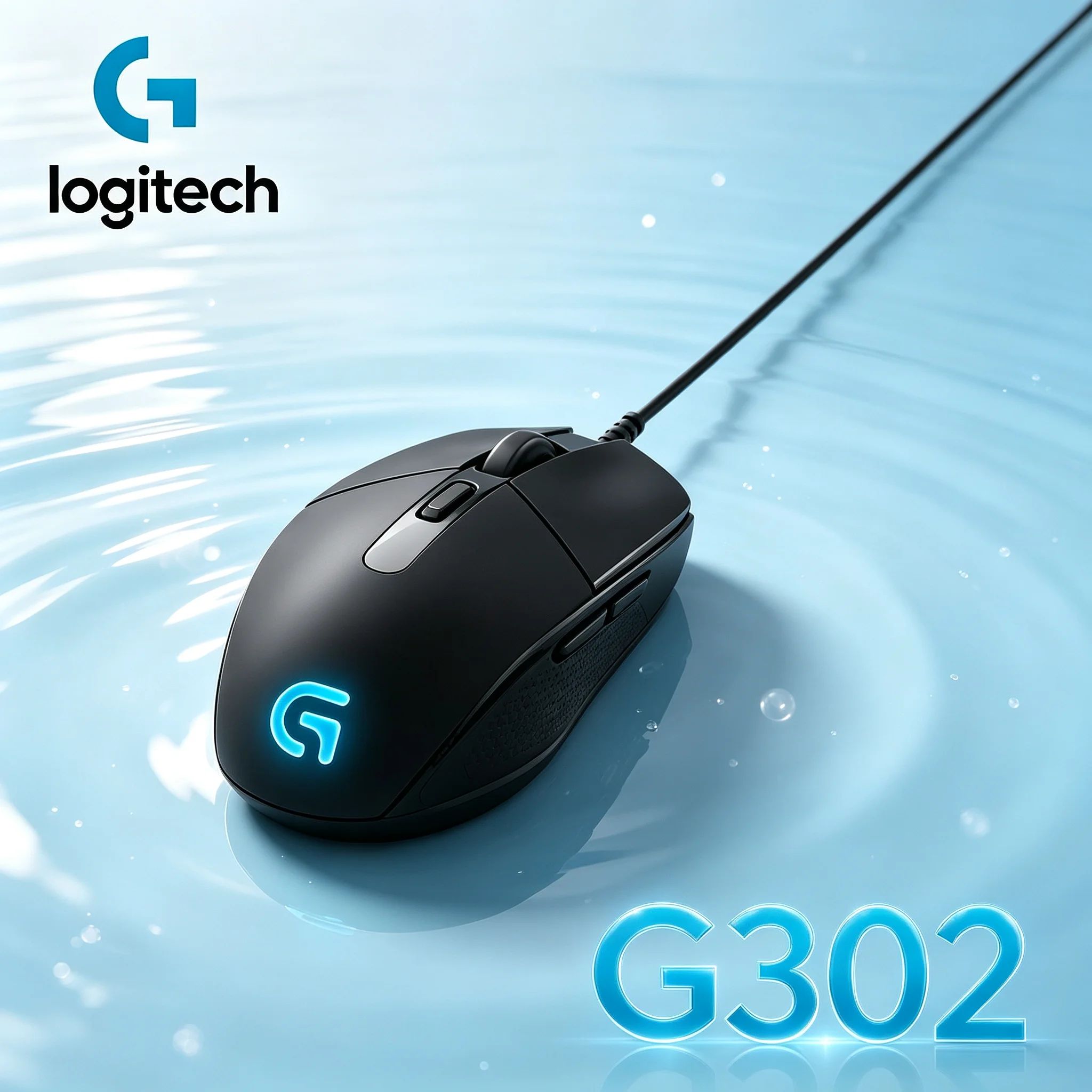 Original Logitech G302 USB Gaming Mouse Daedalus Prime 4000DPI Optical Tracking RGB Mice For Gaming Entertainment Office Work