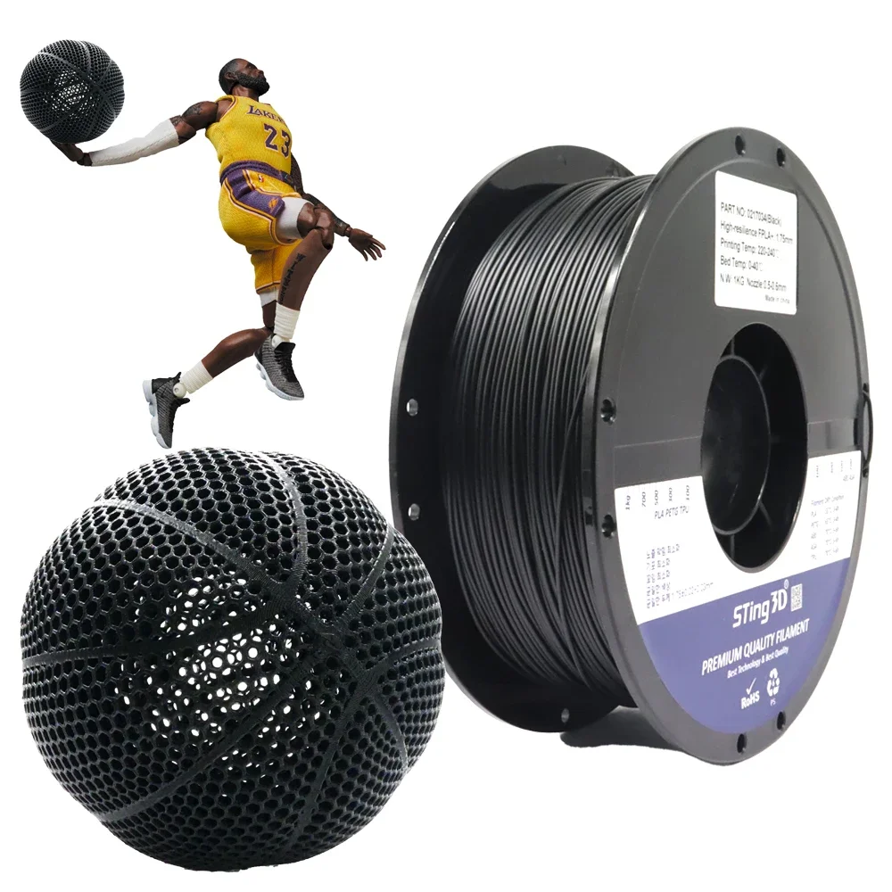 

Hot selling in 2025 Sting3D 3D printed basketball with a 175mm PLA filament