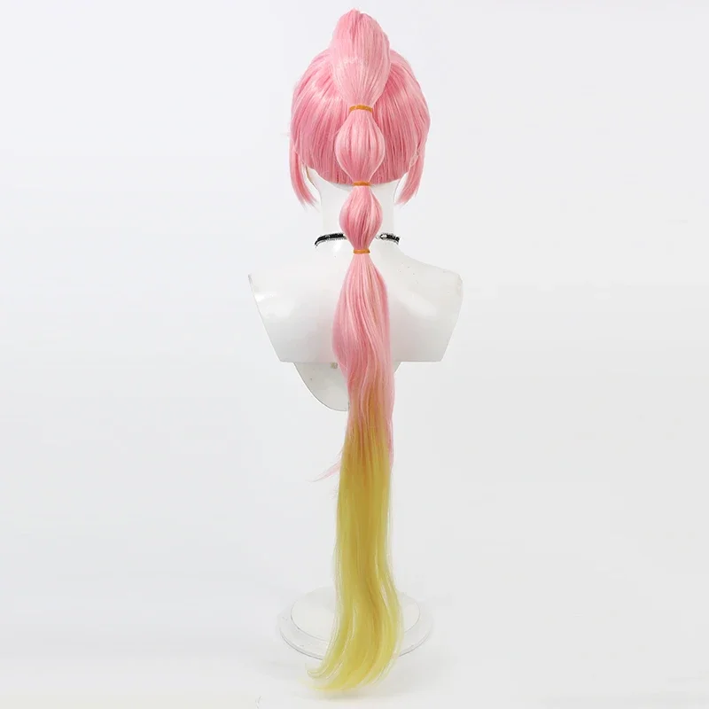 Hime Anyoji Wig LoveLive! Hasu No Sora Jogakuin School Idol Club Cosplay Pink Yellow Mixed Synthetic Hair Halloween Costume Wigs image 4