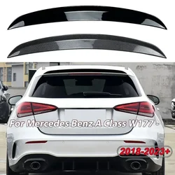 For Mercedes Benz A Class W177 A180 A160 A200 A220 A250 A45 A35 AMG 2018-2023+ Hatchback Rear Roof Spoiler Wing  ABS Gloss Black