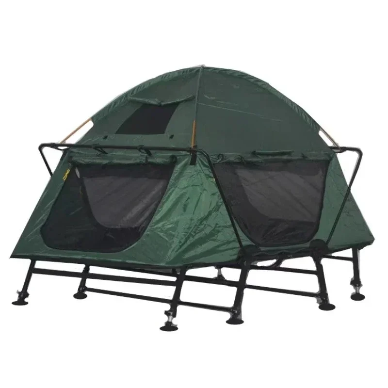 Strengthen the fishing of adjustable double - layer camping bed, winter fishing for warmth, four - speed driver