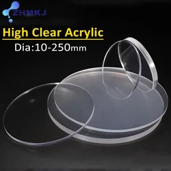 Clear Acrylic Discs Round Board For Cake Trimming Circle Perspex Sheeting Ganaching Plate Dia10-100mm