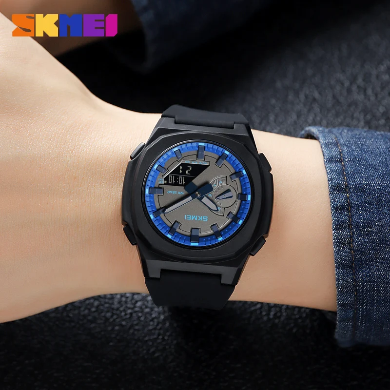 SKMEI Waterproof Digital Watch Fashion Sport Men's Watches Countdown Daylight Saving Time Chronograph Clock Original Wristwatch