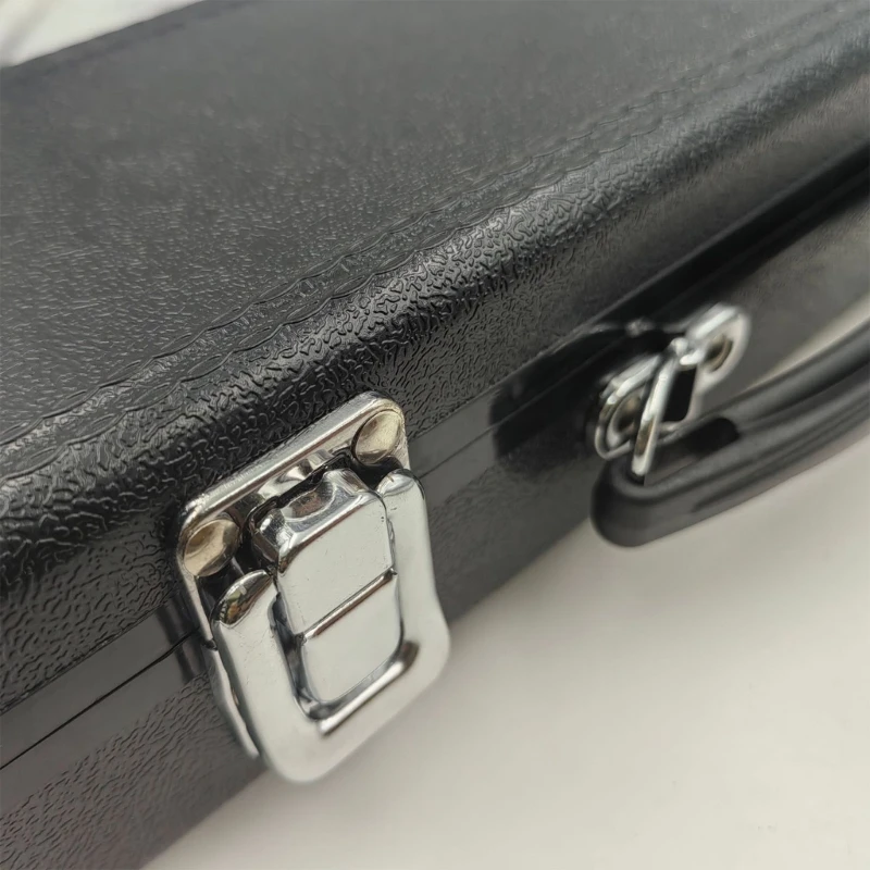 Musical Instrument Storage Box for Flute Compact Design with Interior Cushioning