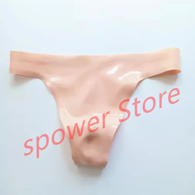 

Latex Briefs Shorts Sexy Fetish Rubber Shorts White Underwear Lingerie UnderPants Handmade Cosplay Costume for Men