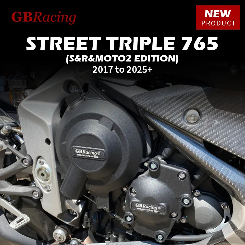 

GB Racing для STREET TRIPLE 765 2017–20220, защитная крышка двигателя мотоцикла, корпус и рамы, детали импульсной защиты сцепления