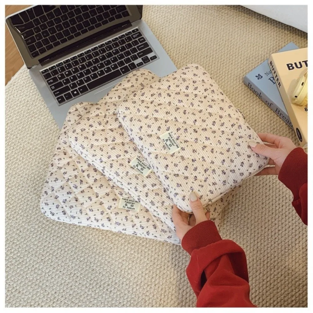 Ins Cute Floral Laptop Case Cloth 11 13 15inch Tablet Sleeve Case Computer Bag for Lenovo Dell Laptop Laptop Accessories