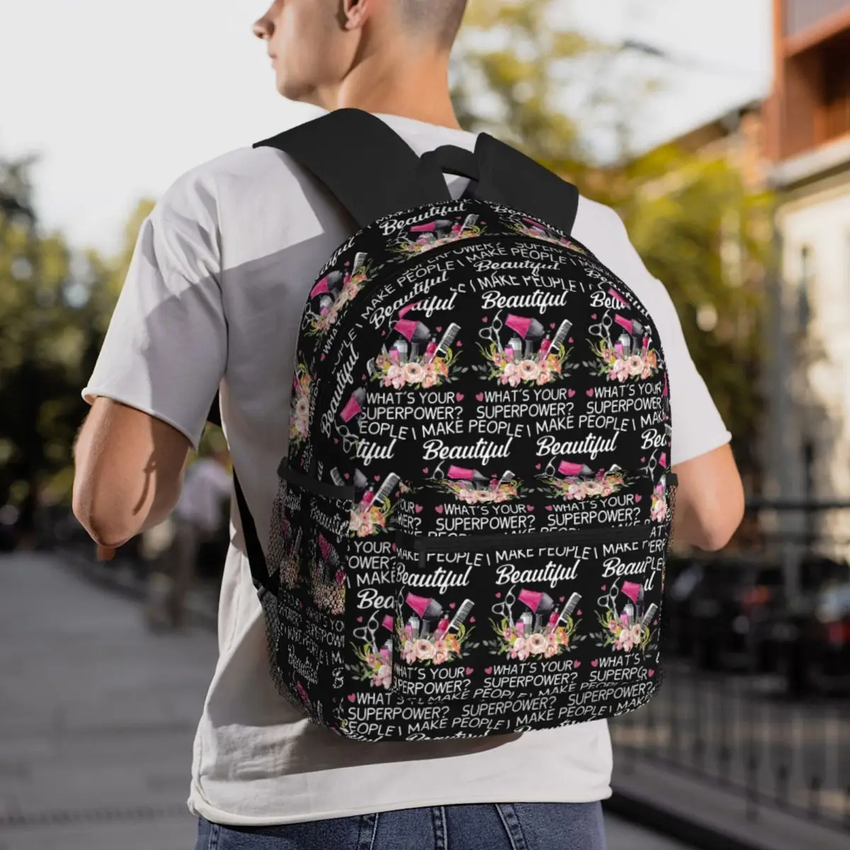 Hairstylist I Make People Beautiful Backpack Student BookBag Kids School Bag Laptop Shoulder Bags for Men Women