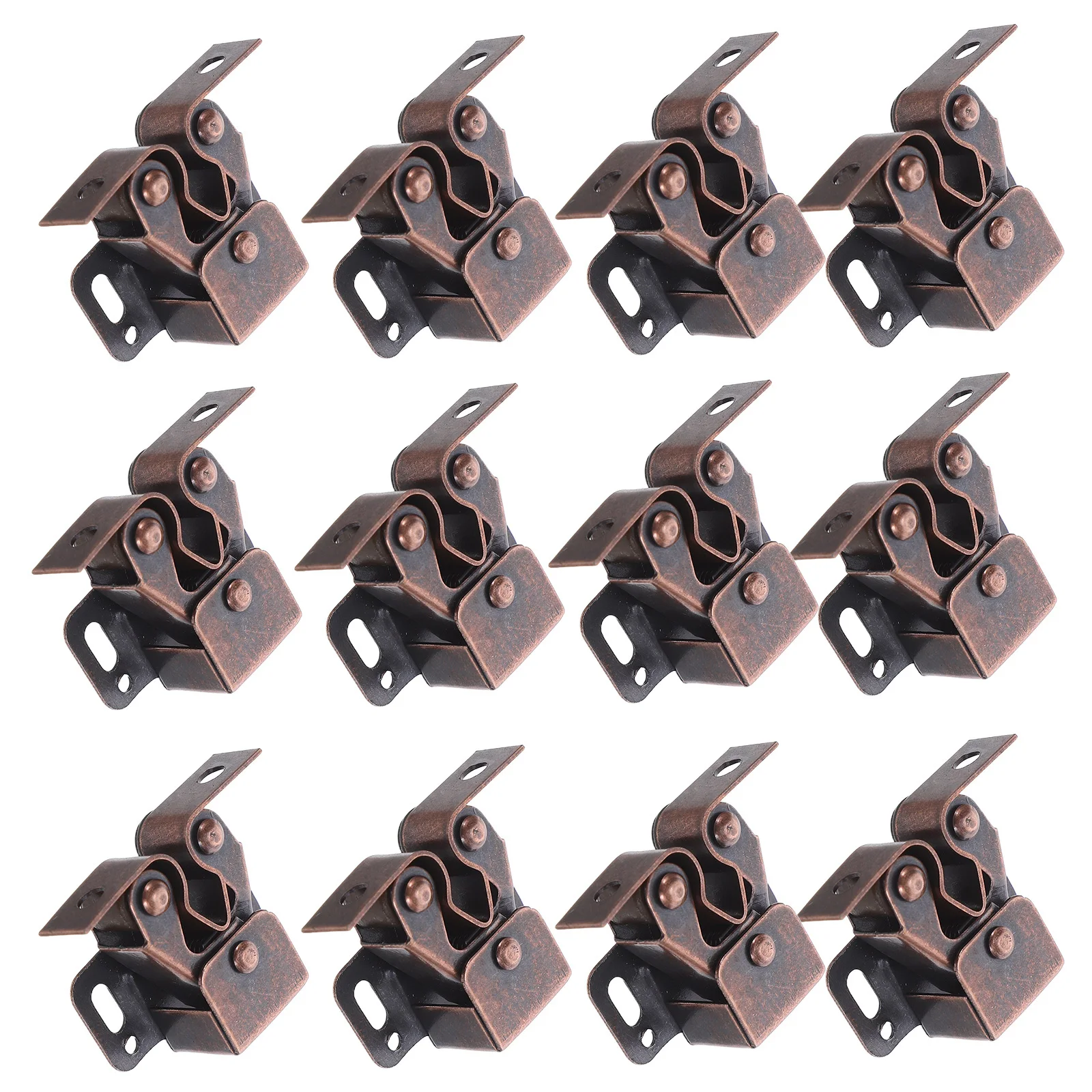 

12Sets Double Roller Catch Spring Cabinet Latch Ball Lock for Closet Cupboard Dresser Door Hardware Fastener Secure Closure